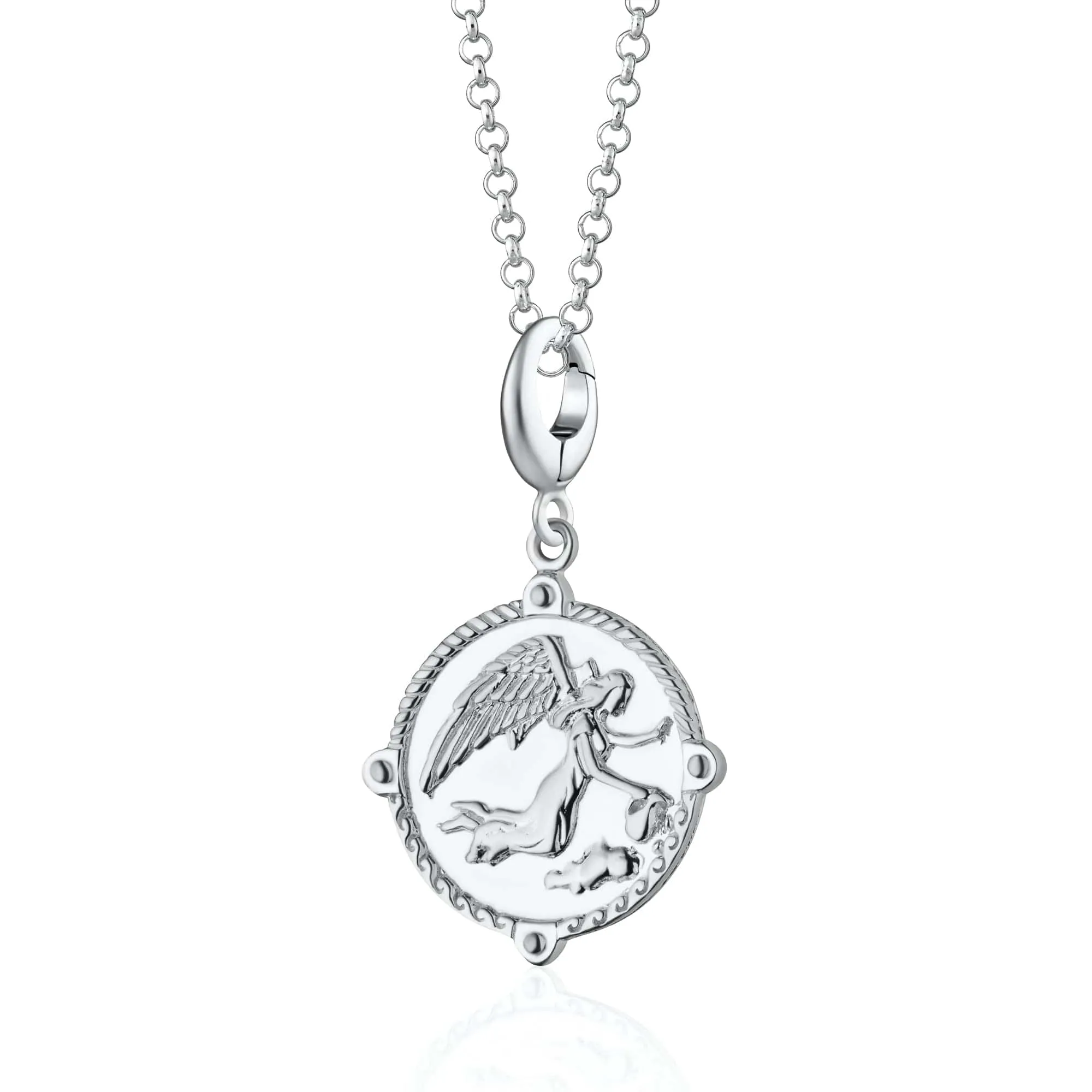 Silver Goddess of Communication Iris Charm Necklace sold by Lily Charmed product image thumbnail 5