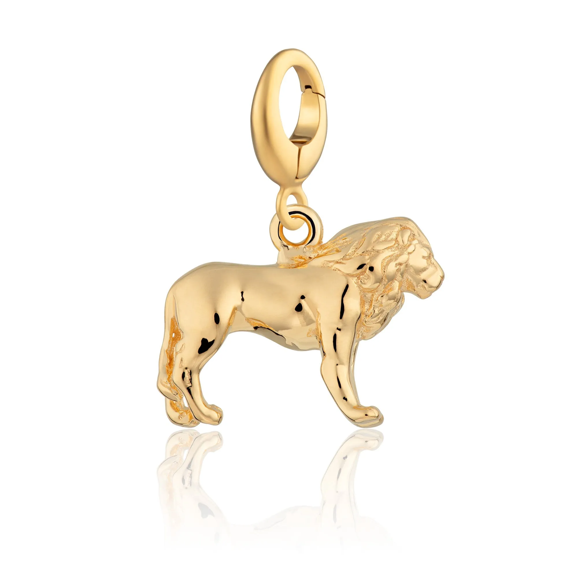 Gold Plated Lion Charm sold by Lily Charmed