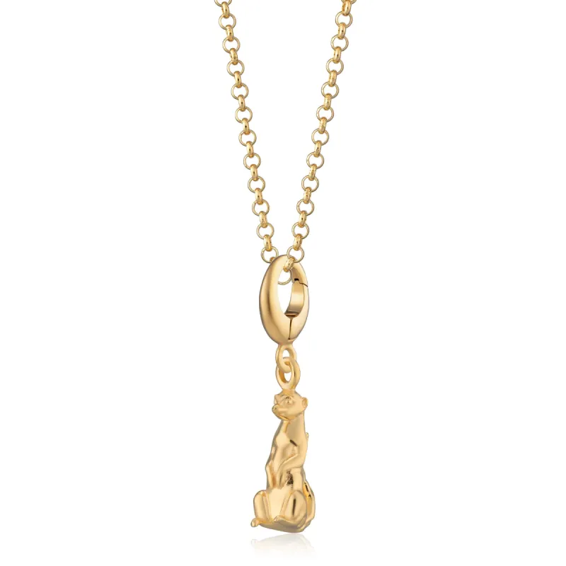 Gold Meerkat Charm Necklace sold by Lily Charmed