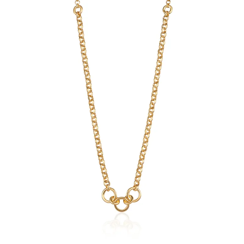 Gold Trinity Charm Collector Necklace sold by Lily Charmed