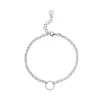 Silver Eternity Twist Charm Bracelet sold by Lily Charmed