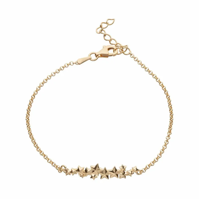 Gold Plated Star Cluster Bracelet sold by Lily Charmed