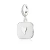 Silver White Heart Locket Charm sold by Lily Charmed