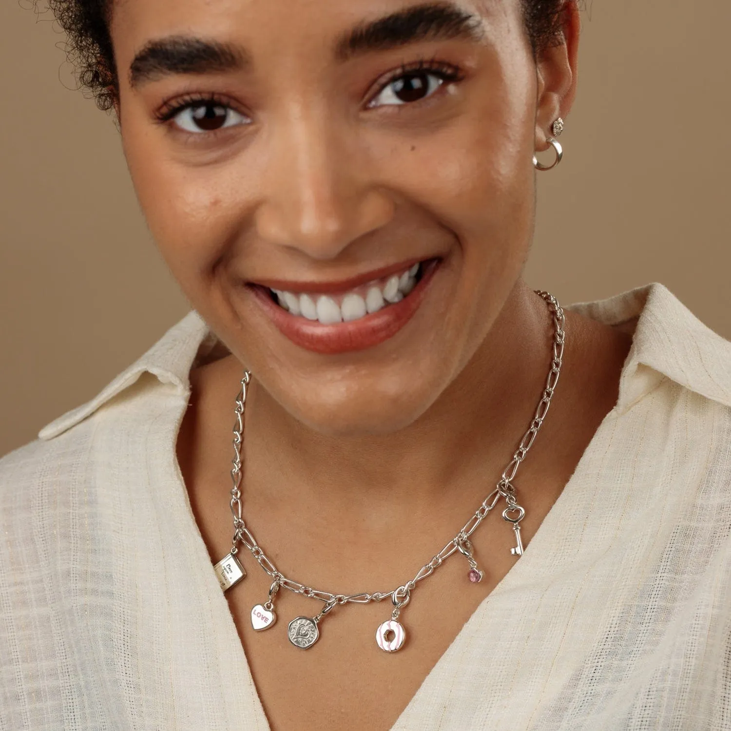 Silver My Story Charm Collector Necklace sold by Lily Charmed product image thumbnail 4