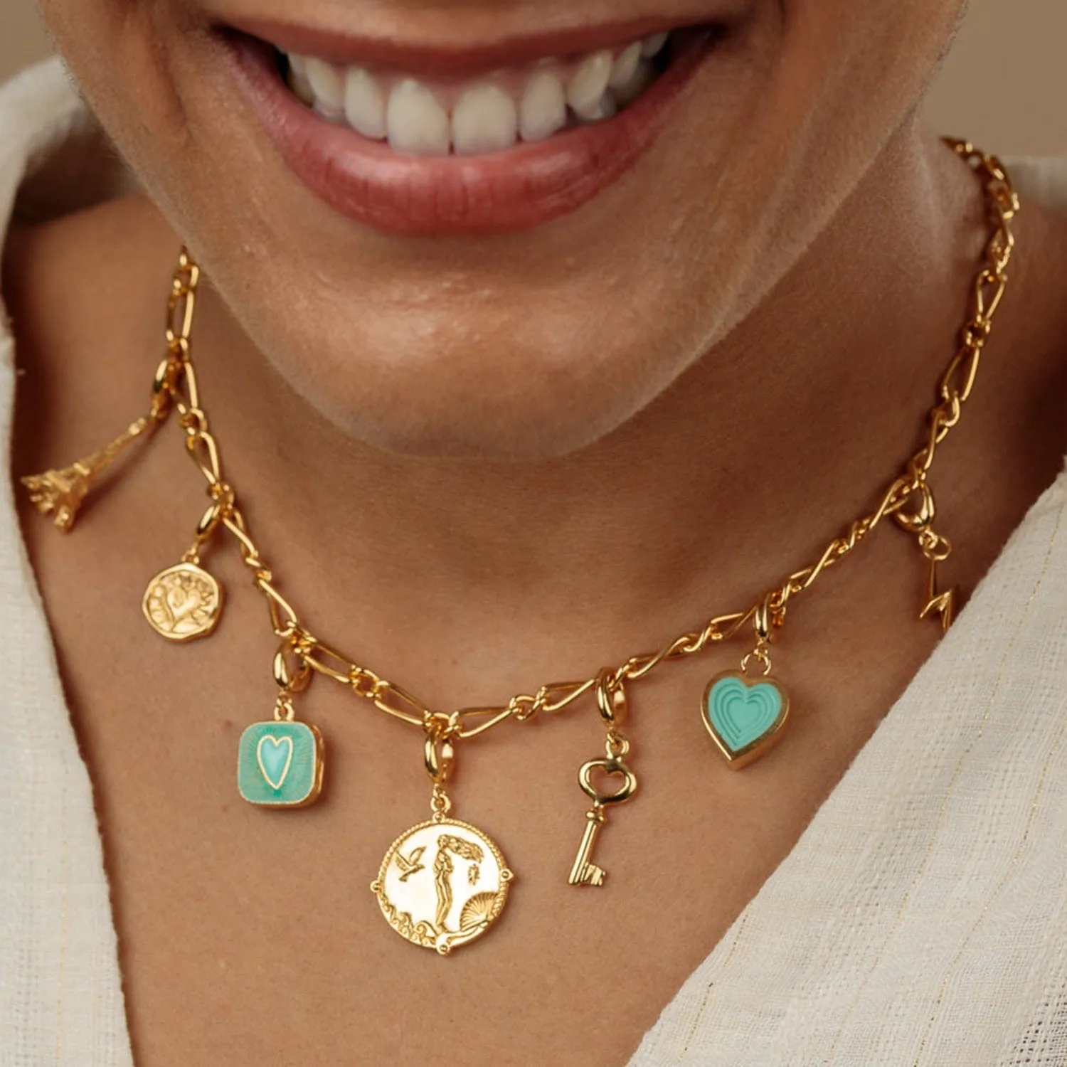 Gold My Story Charm Collector Necklace sold by Lily Charmed product image thumbnail 2