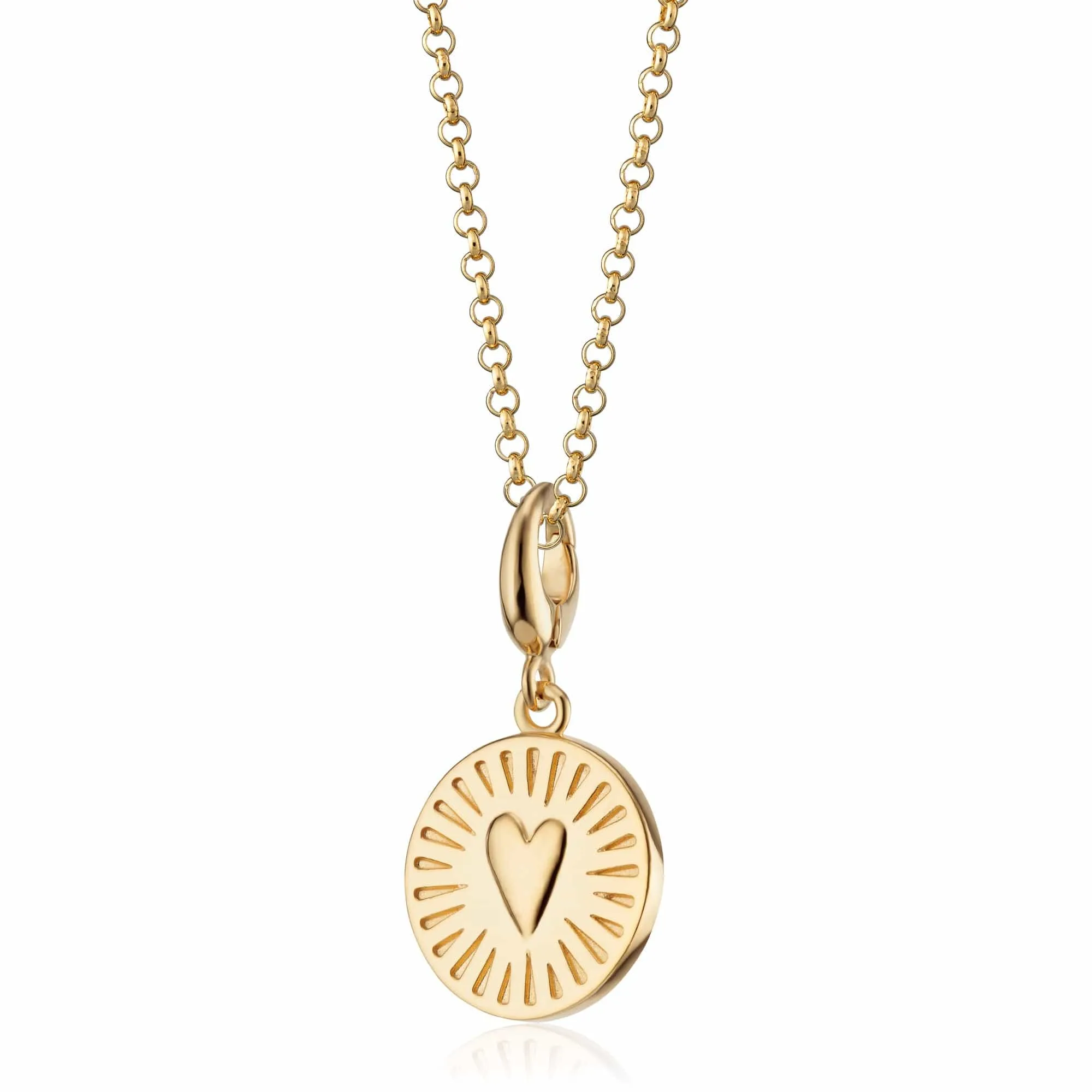 Engraved Gold You Have My Heart Charm Necklace sold by Lily Charmed product image thumbnail 5