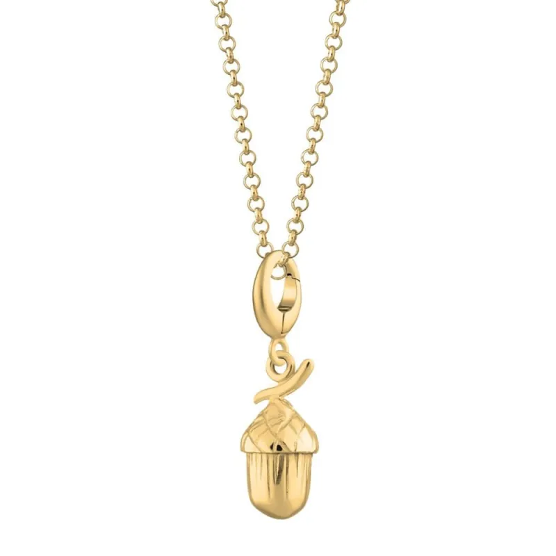 Gold Plated Acorn Necklace sold by Lily Charmed
