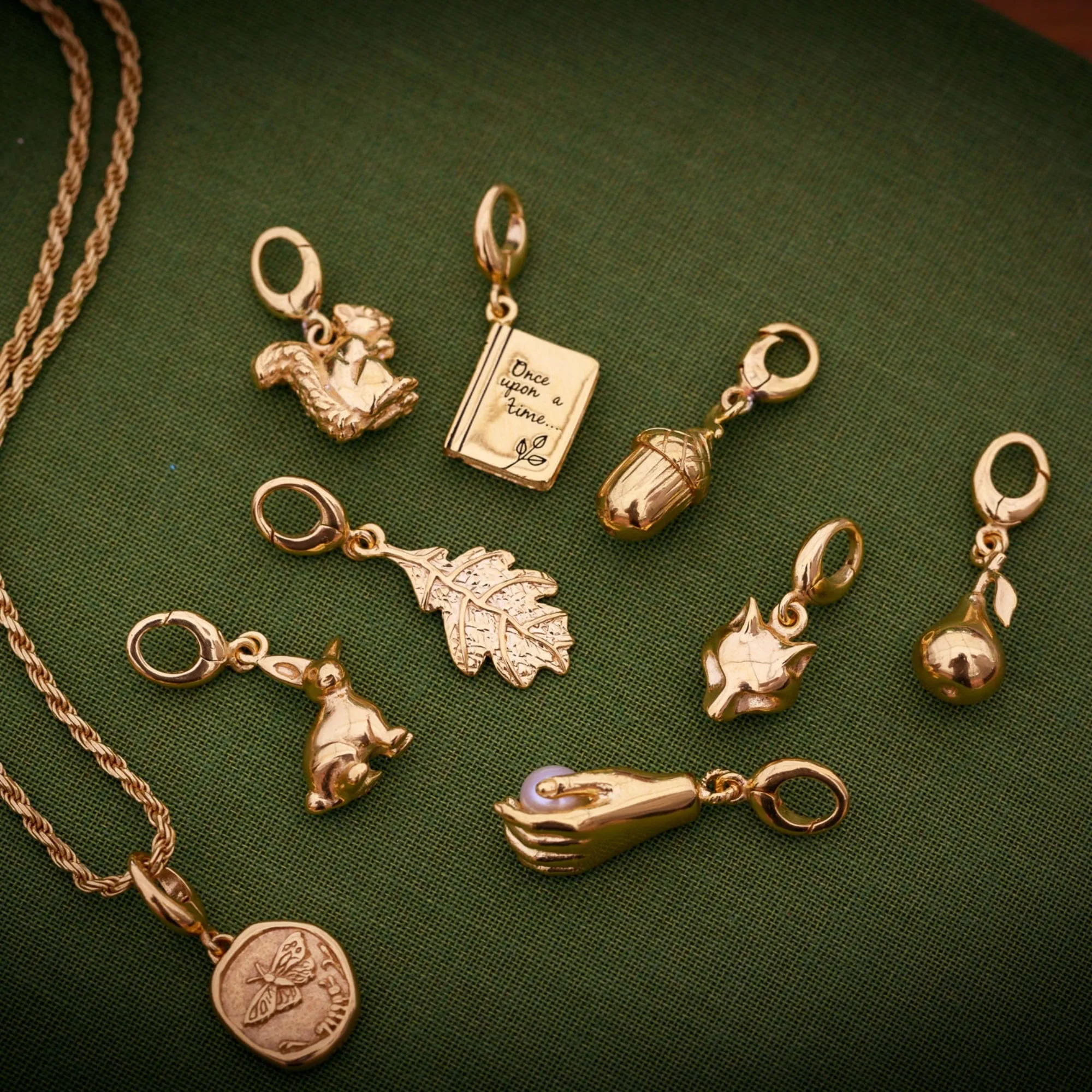 Gold Plated Oak Leaf Charm sold by Lily Charmed product image thumbnail 2