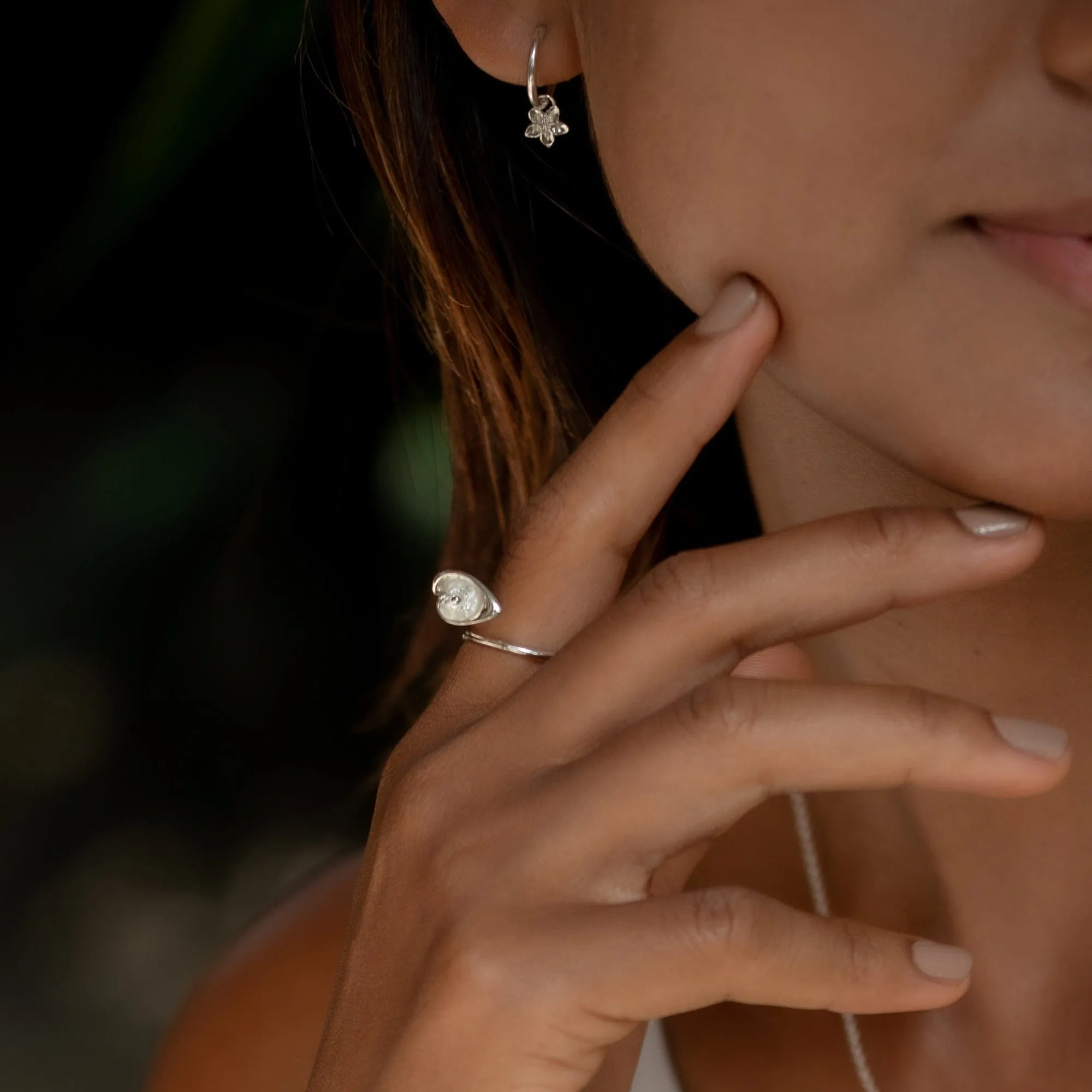 Silver Lily Open Ring sold by Lily Charmed product image thumbnail 4