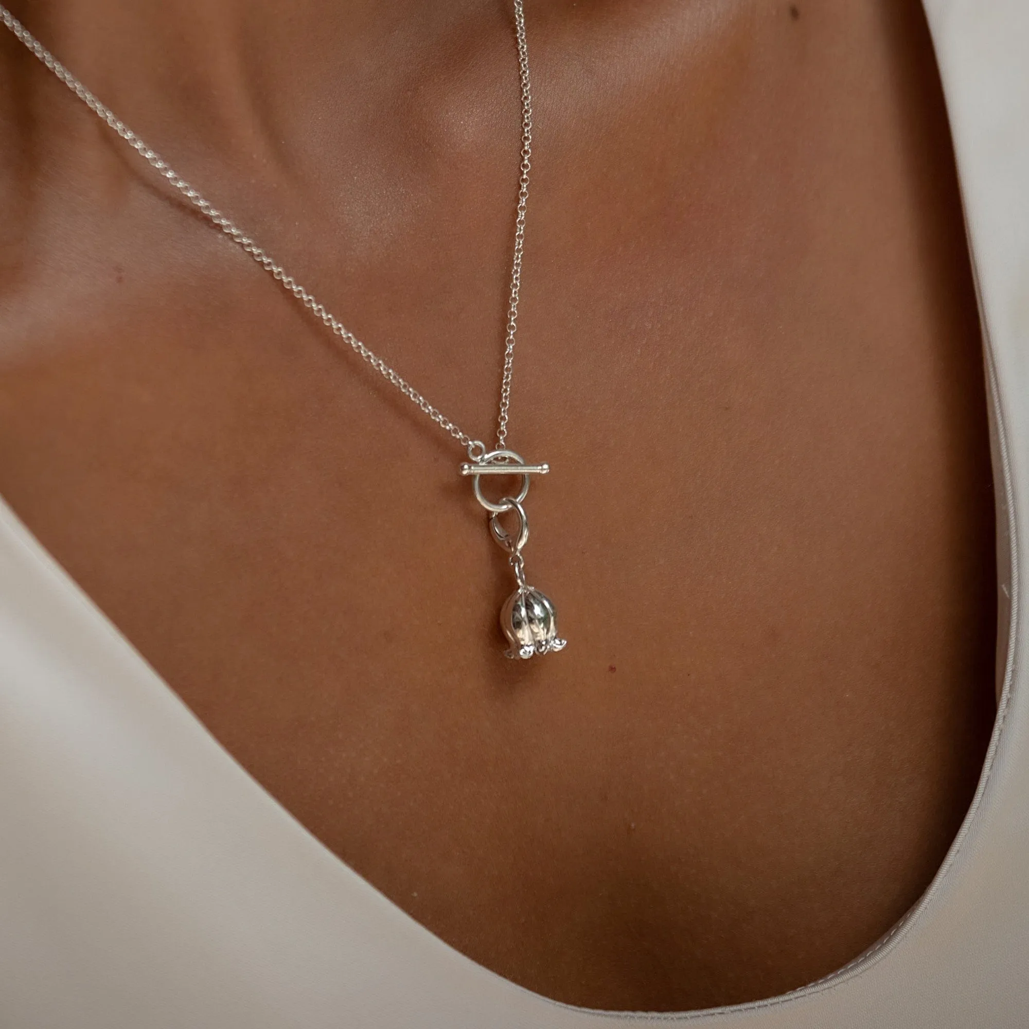 Silver Lily Of The Valley Flower Charm sold by Lily Charmed product image thumbnail 2