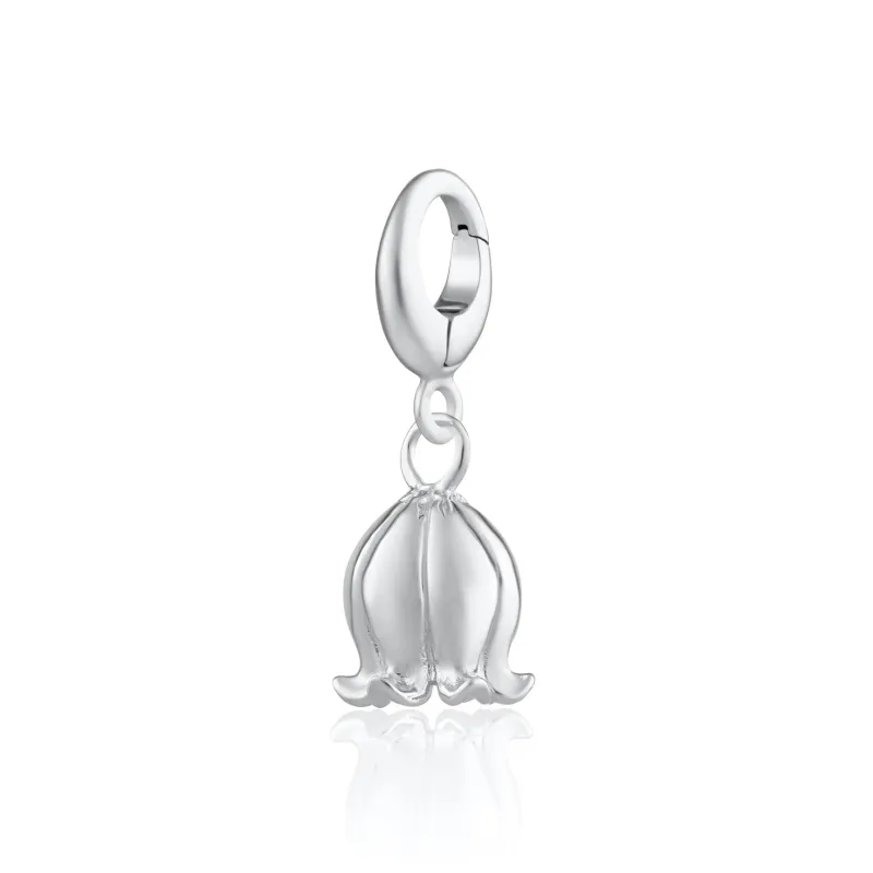 Silver Lily Of The Valley Flower Charm sold by Lily Charmed