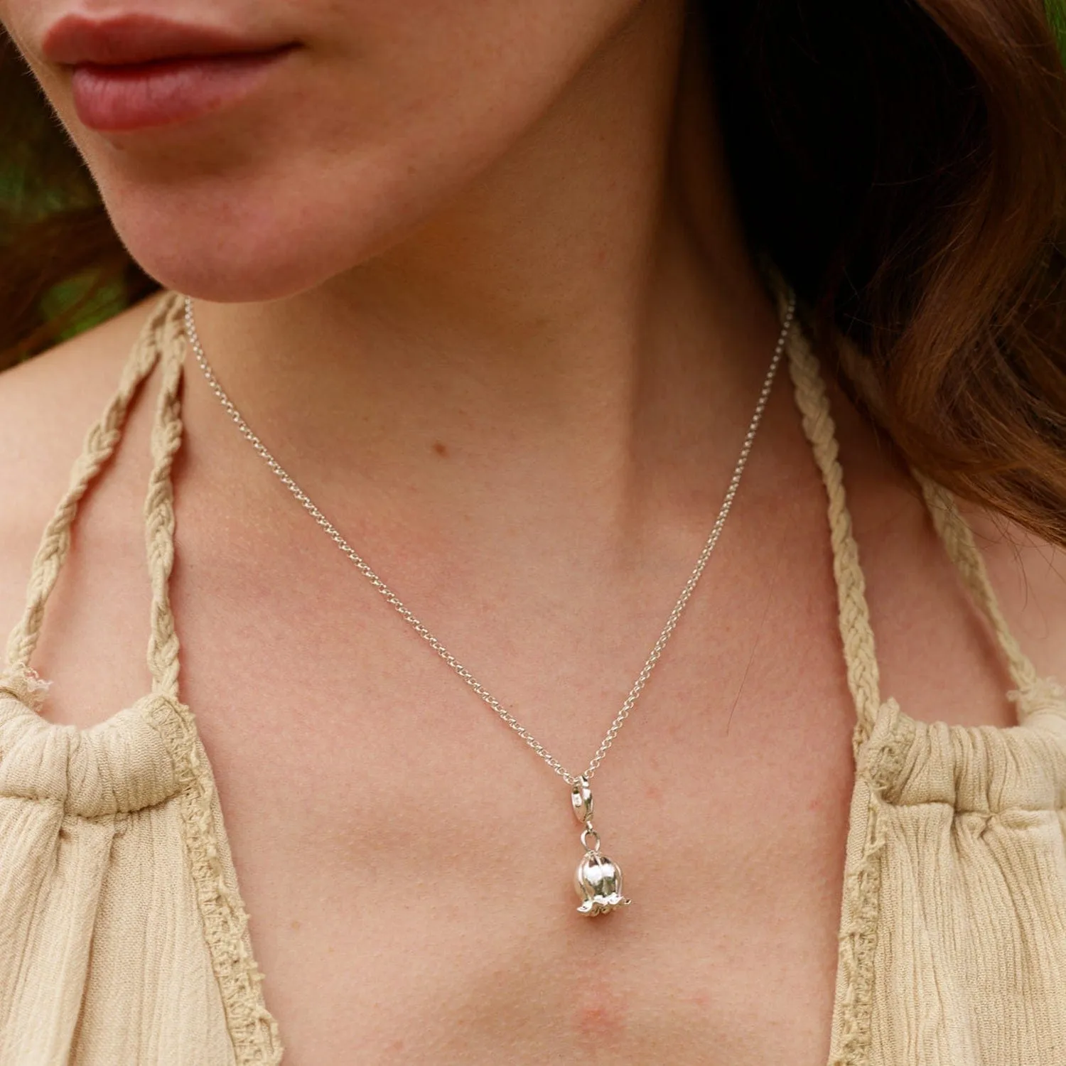 Silver Lily Of The Valley Flower Charm sold by Lily Charmed product image thumbnail 5