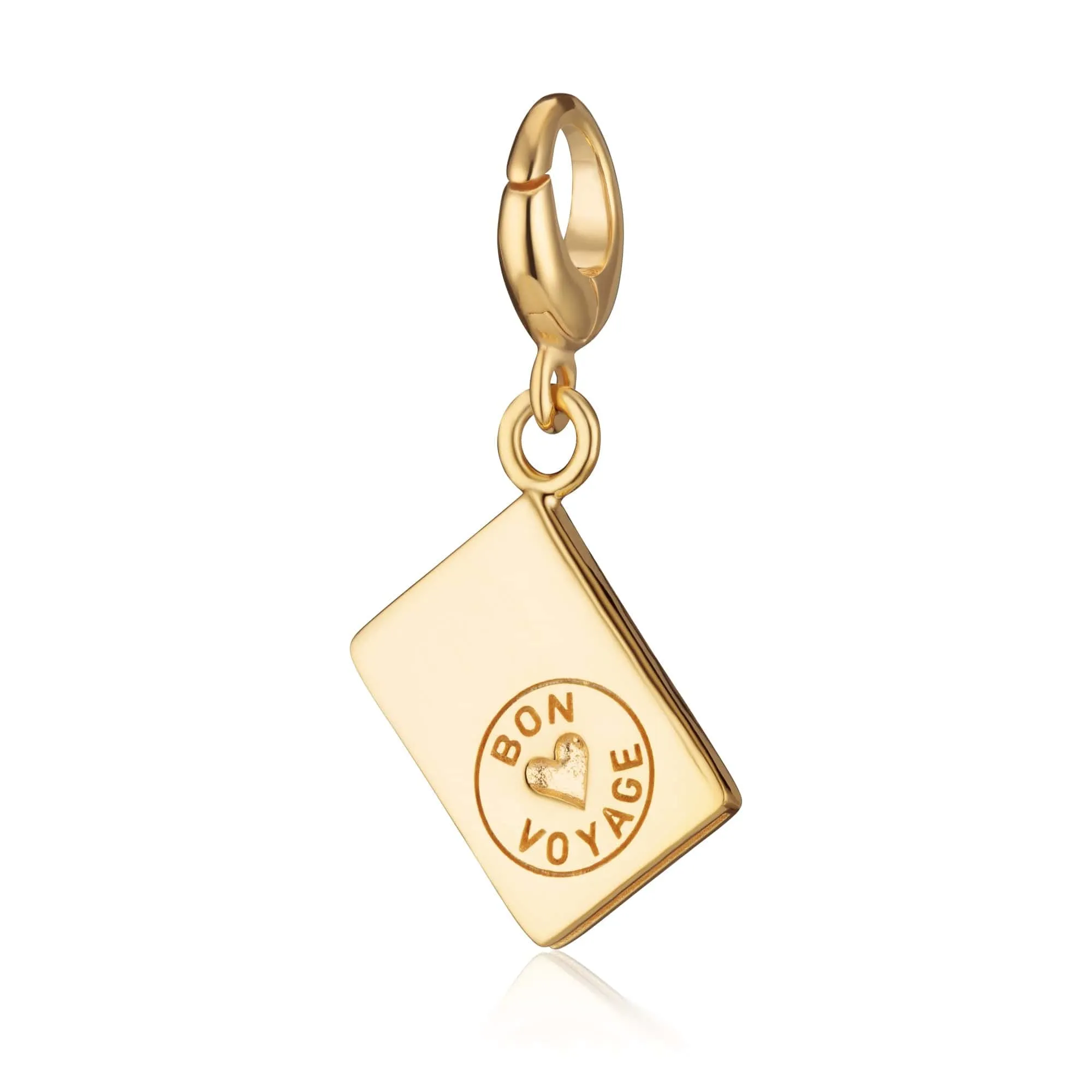 Gold Plated Passport Charm sold by Lily Charmed product image thumbnail 2