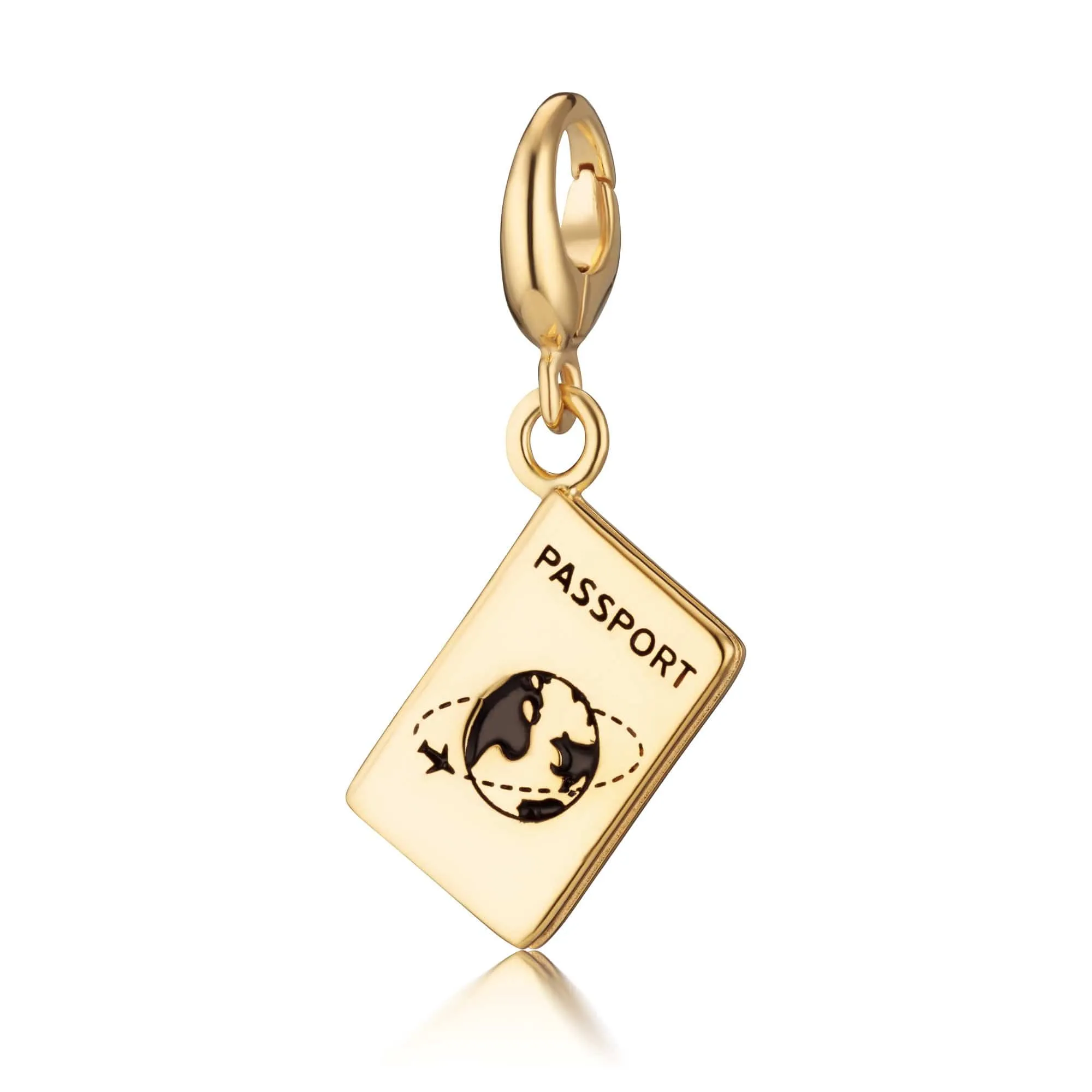 Gold Plated Passport Charm sold by Lily Charmed