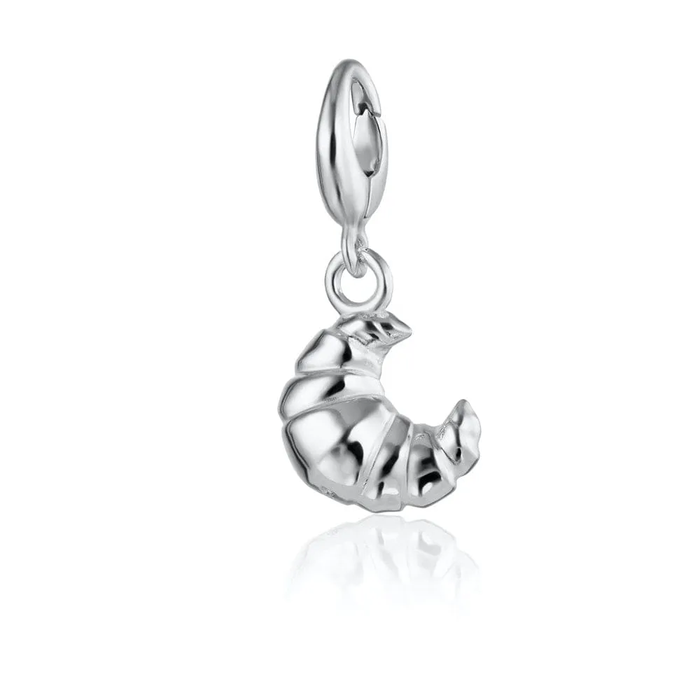 Silver Croissant Charm sold by Lily Charmed