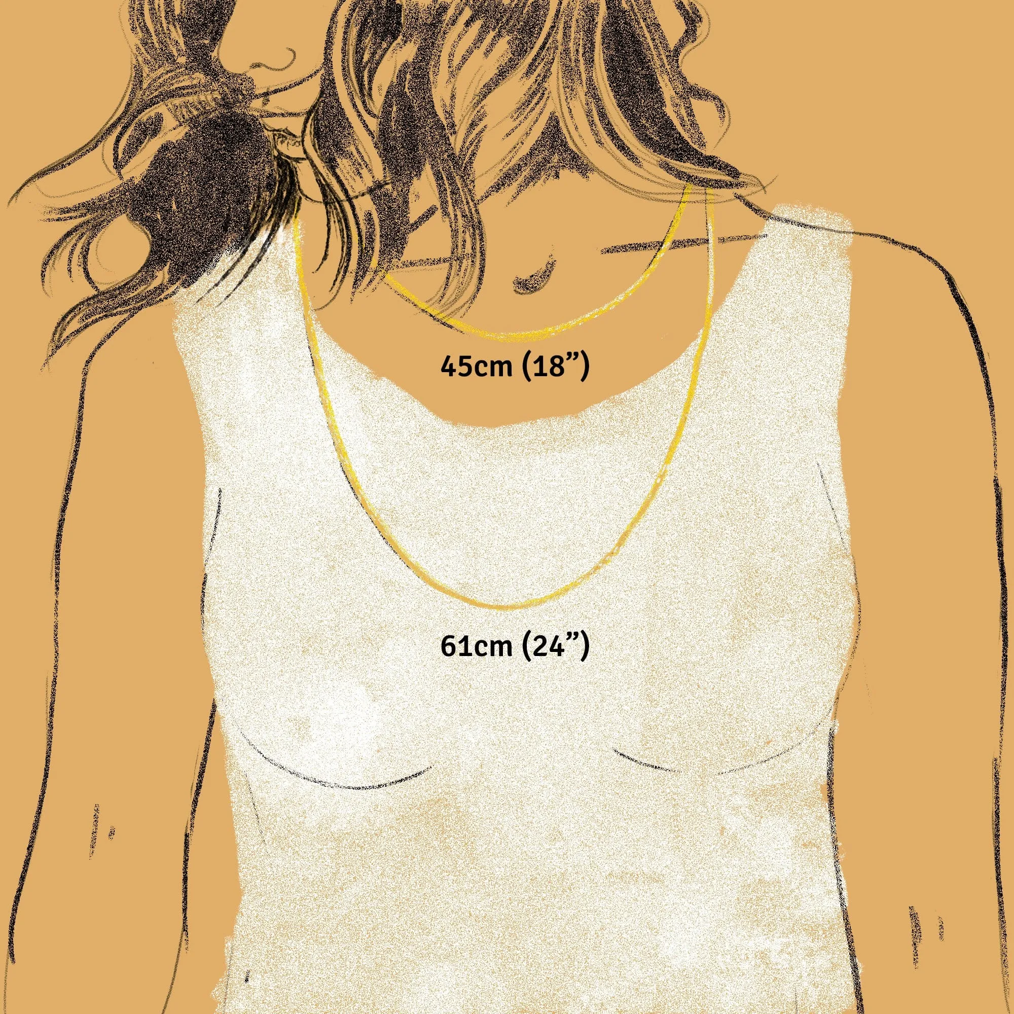 Gold Croissant Charm Necklace sold by Lily Charmed product image thumbnail 5