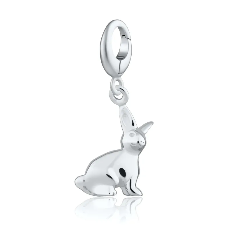Silver Rabbit Charm sold by Lily Charmed
