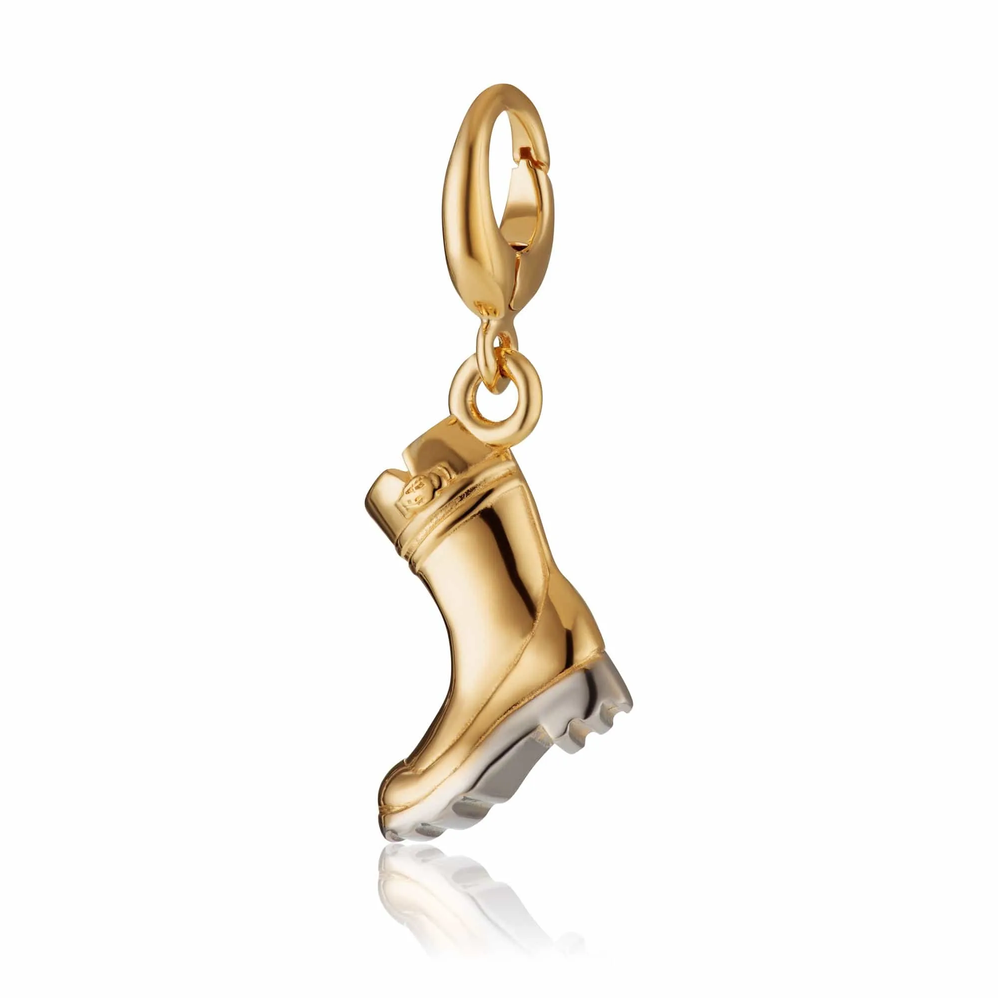 Gold Plated Wellington Boot Charm sold by Lily Charmed