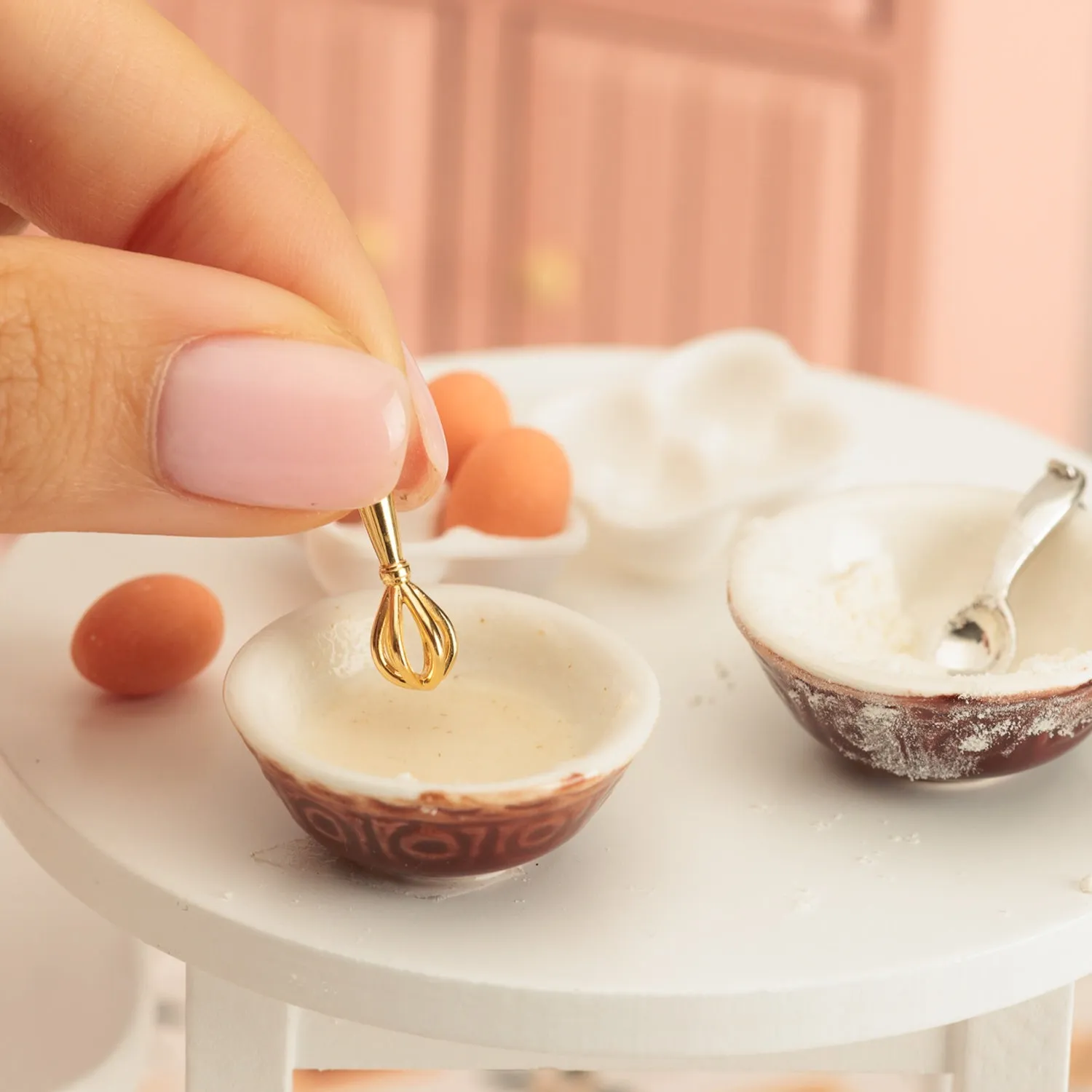 Gold Plated Whisk Charm sold by Lily Charmed product image thumbnail 2