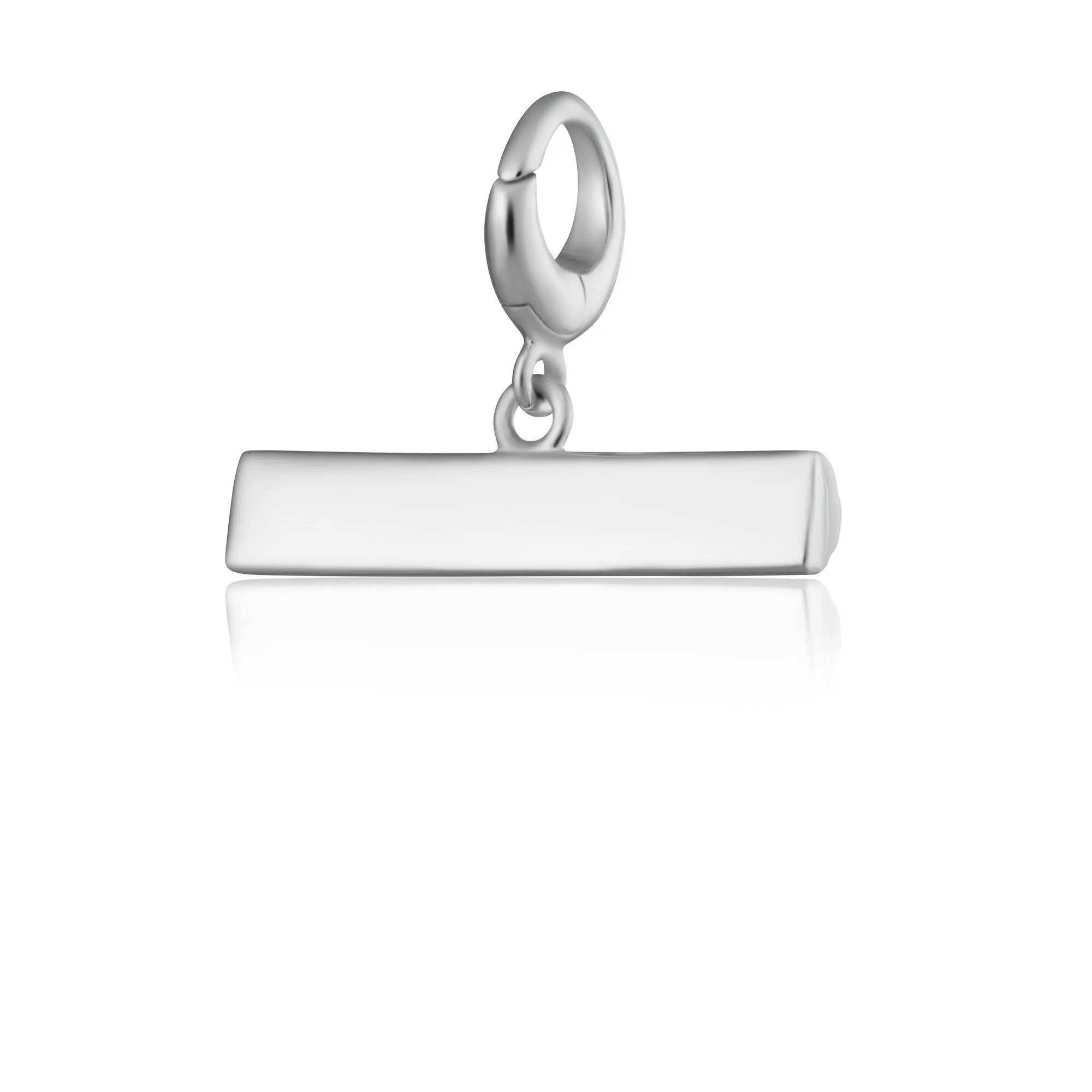 Silver T Bar Charm sold by Lily Charmed product image thumbnail 3