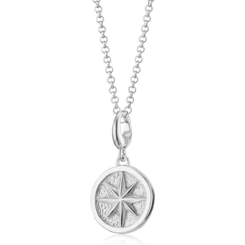 Silver North Star Charm Necklace made by Lily Charmed