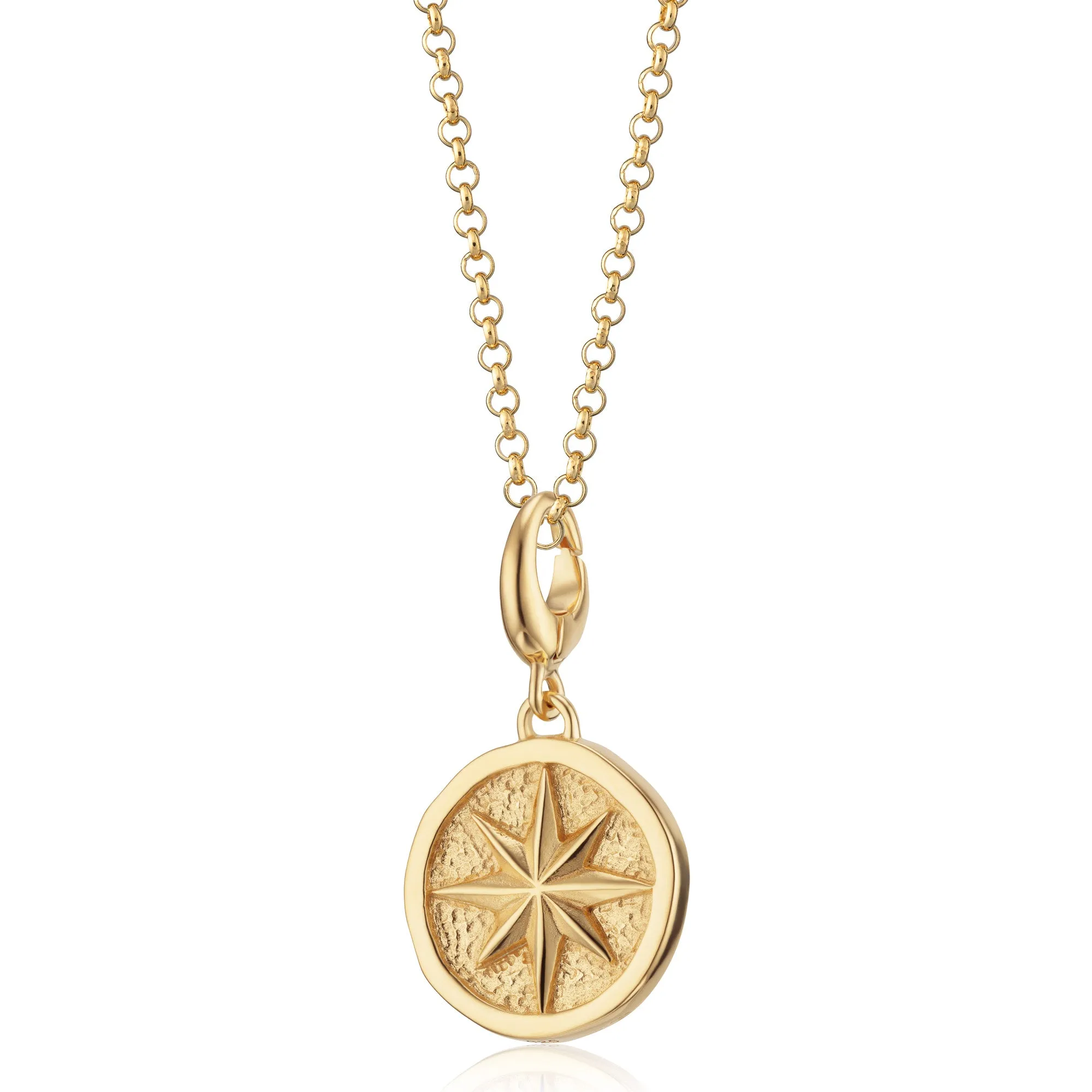 Gold North Star Charm Necklace sold by Lily Charmed