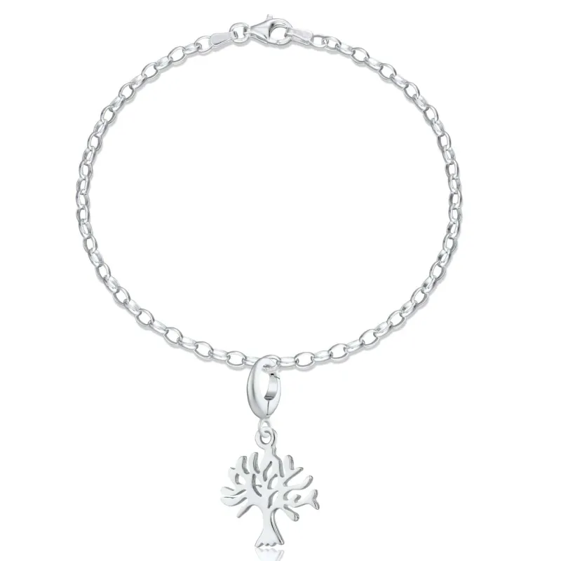 Silver Tree Charm Bracelet made by Lily Charmed