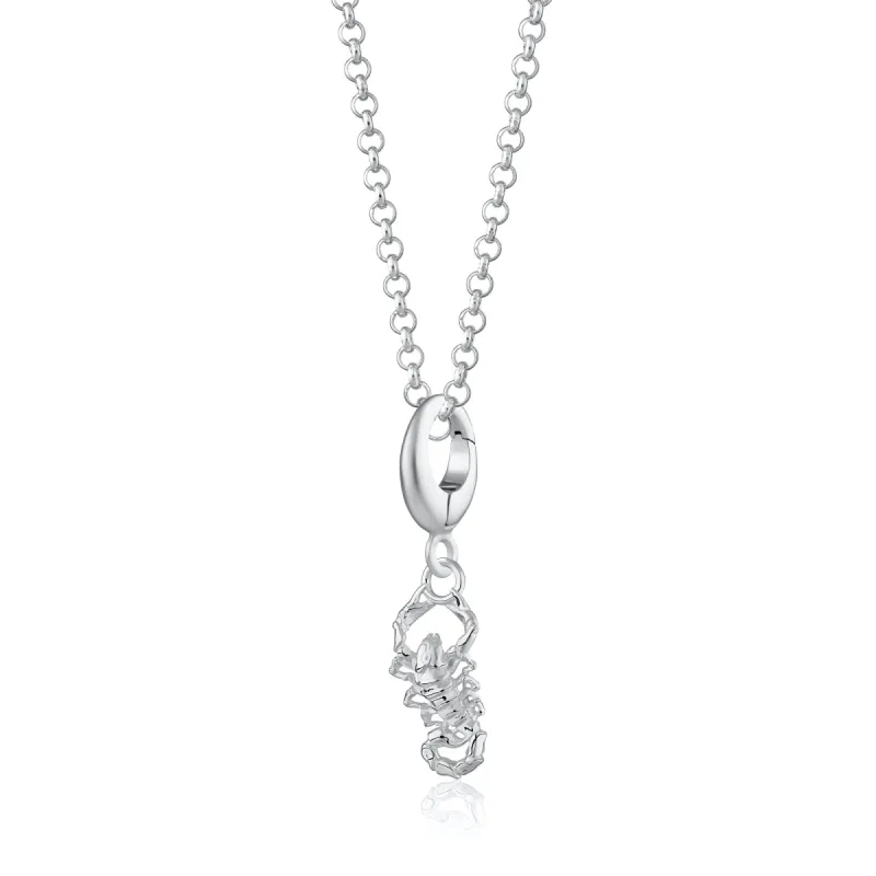 Silver Scorpion Necklace sold by Lily Charmed