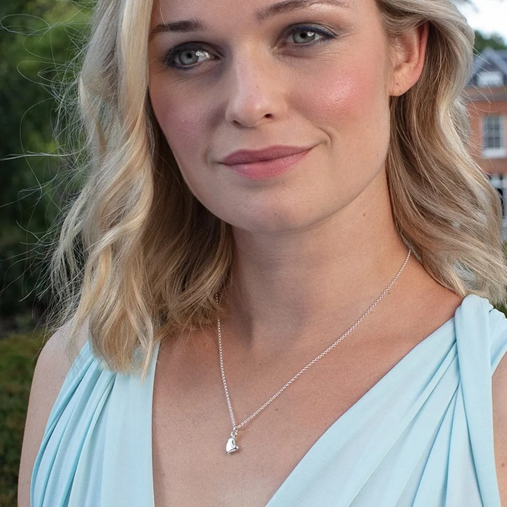 Silver Warm Heart Charm Necklace sold by Lily Charmed product image thumbnail 2