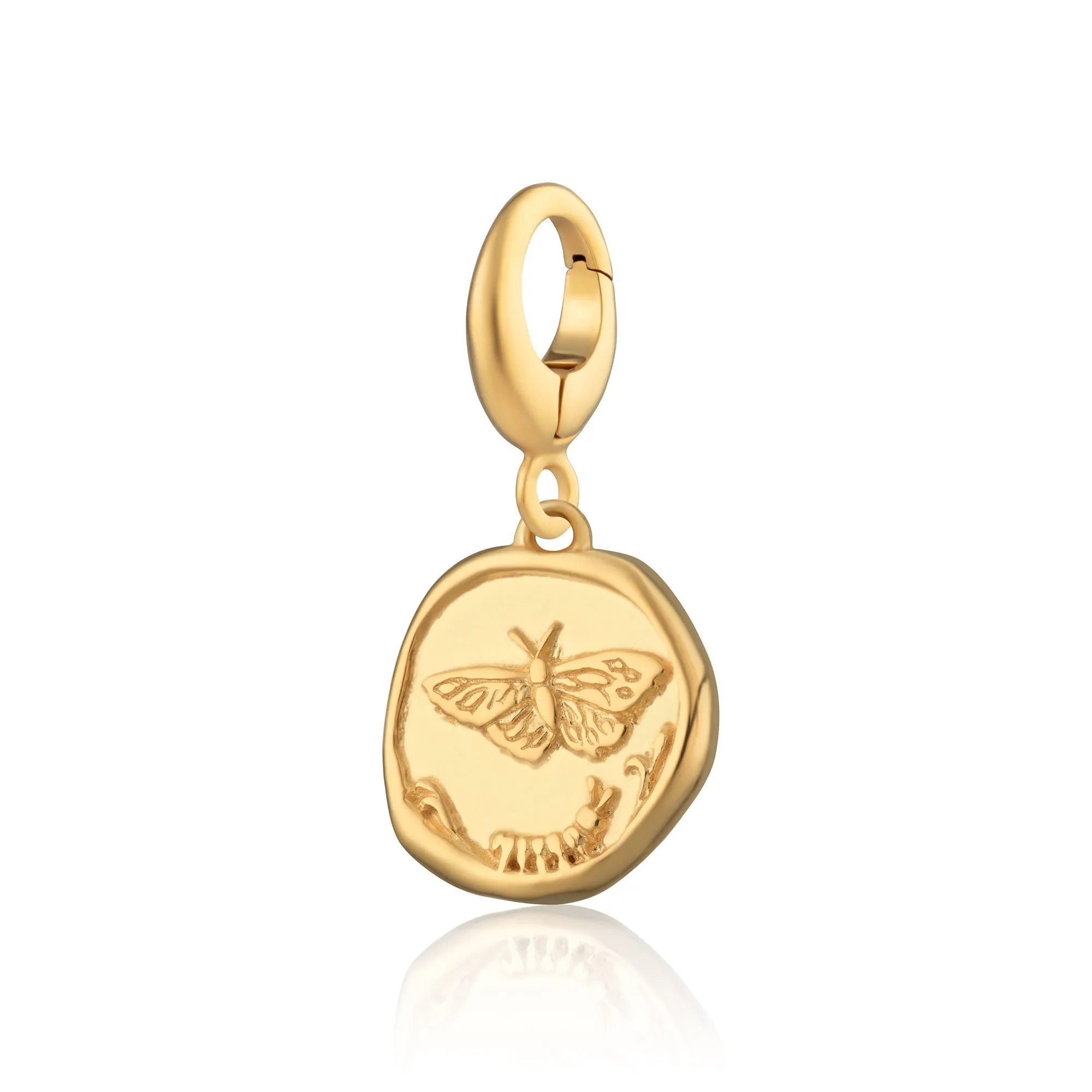 Engraved Gold Plated Manifest Change Charm sold by Lily Charmed