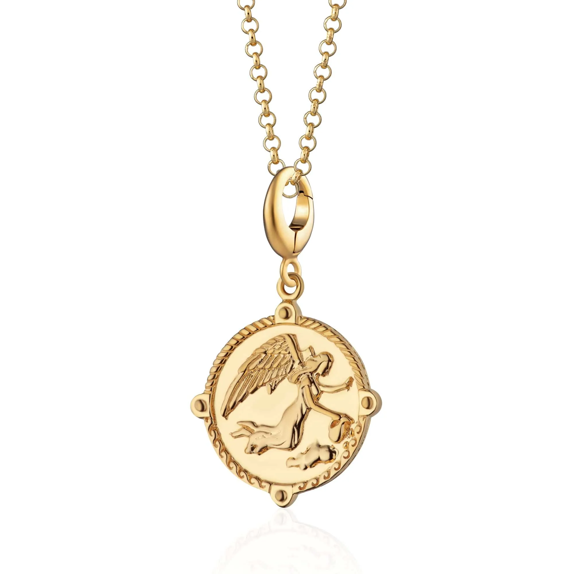 Gold Goddess of Communication Iris Charm Necklace sold by Lily Charmed product image thumbnail 5