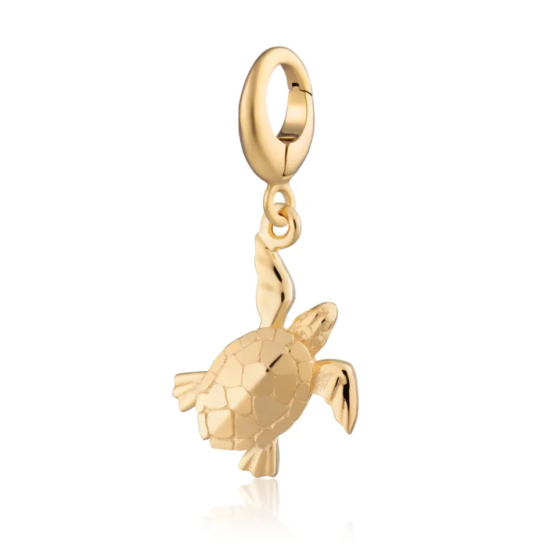 Gold Plated Turtle Charm sold by Lily Charmed