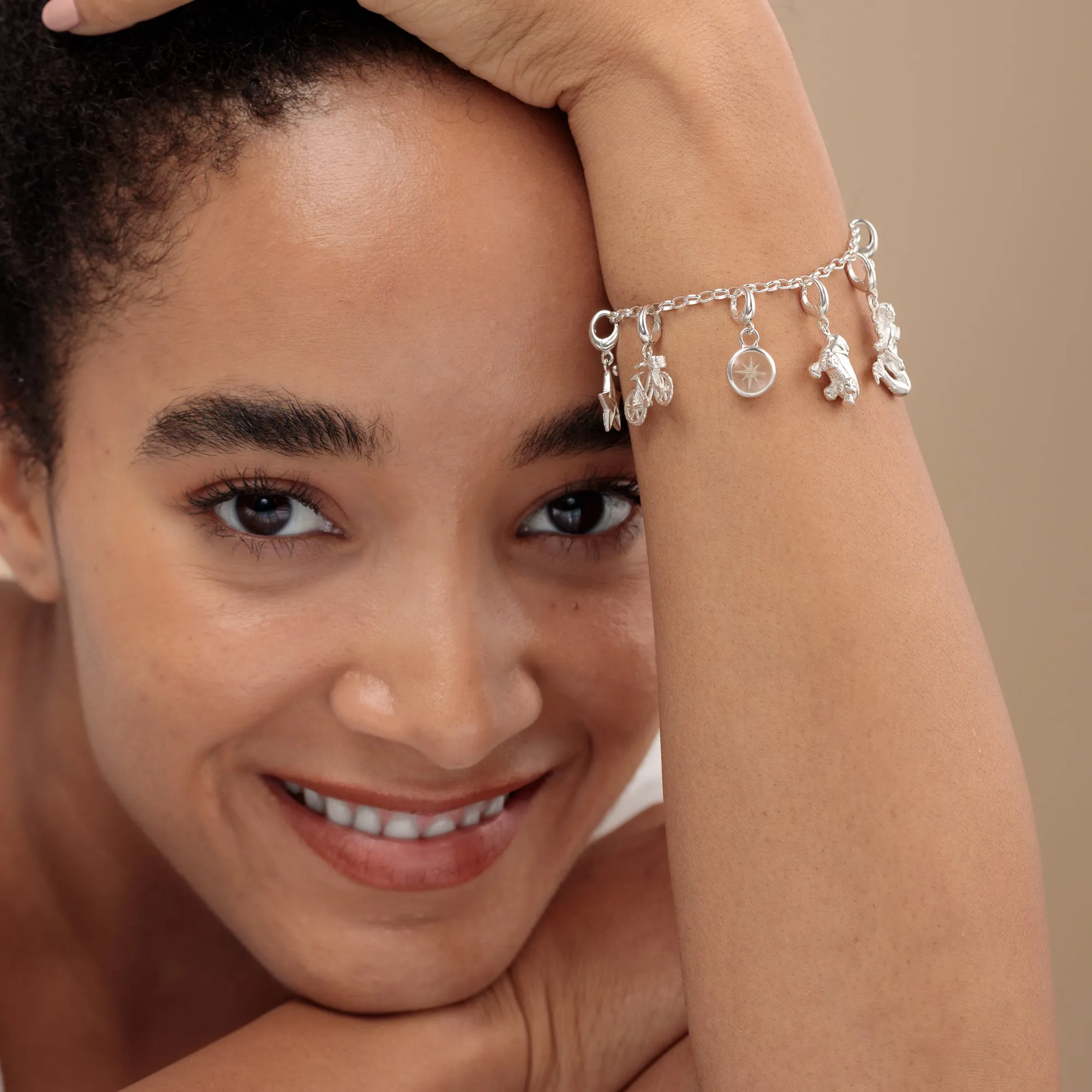 Silver White Star Resin Capture Charm sold by Lily Charmed product image thumbnail 4