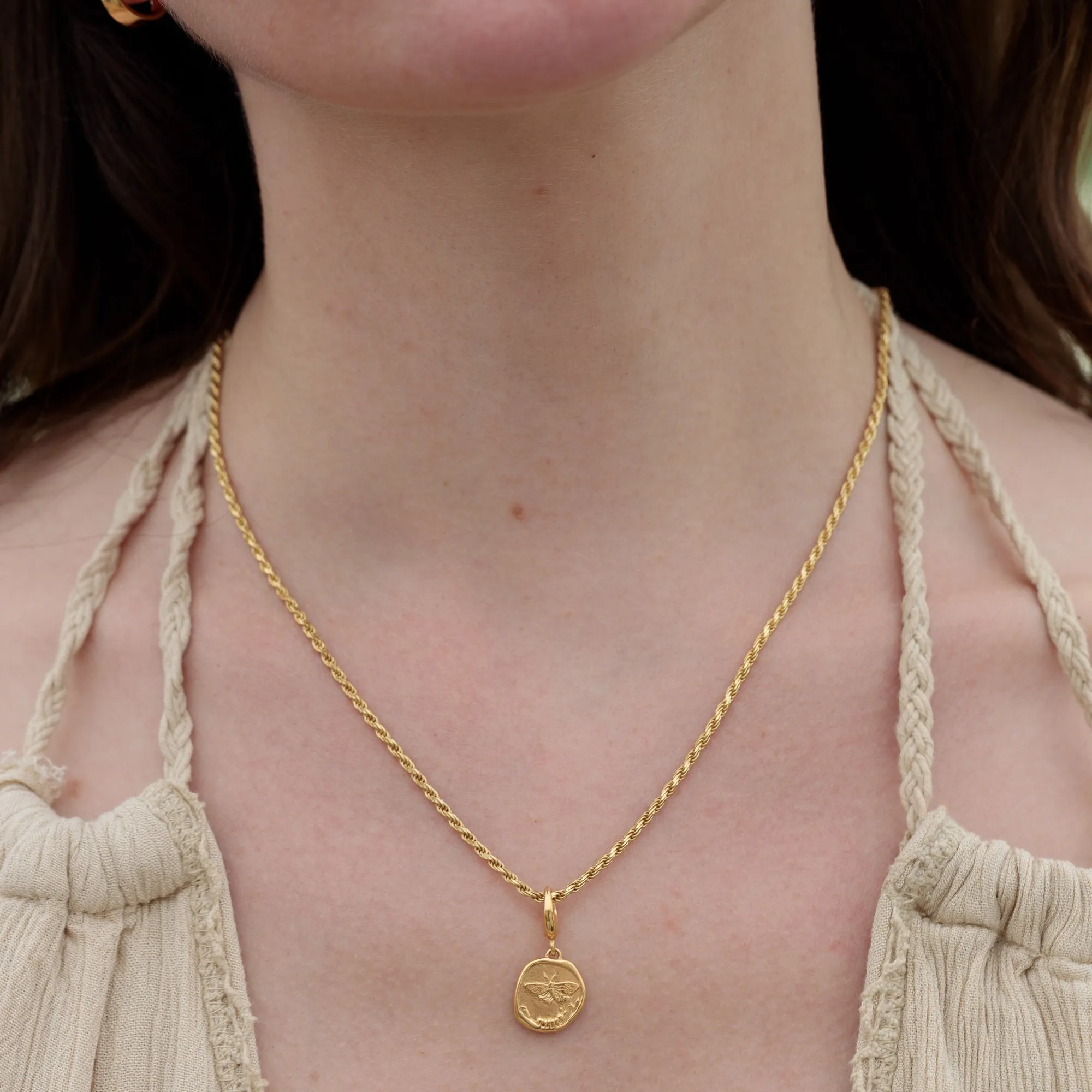 Gold Manifest Change Charm Necklace sold by Lily Charmed product image thumbnail 3