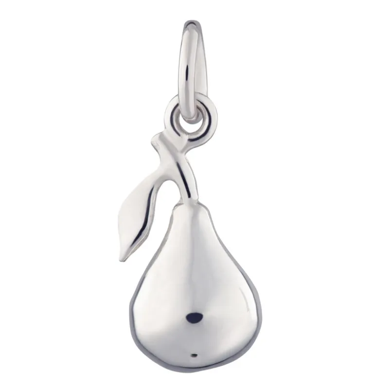 Silver Pear Charm sold by Lily Charmed