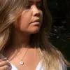 Gold Plated White Heart Locket Necklace sold by Lily Charmed