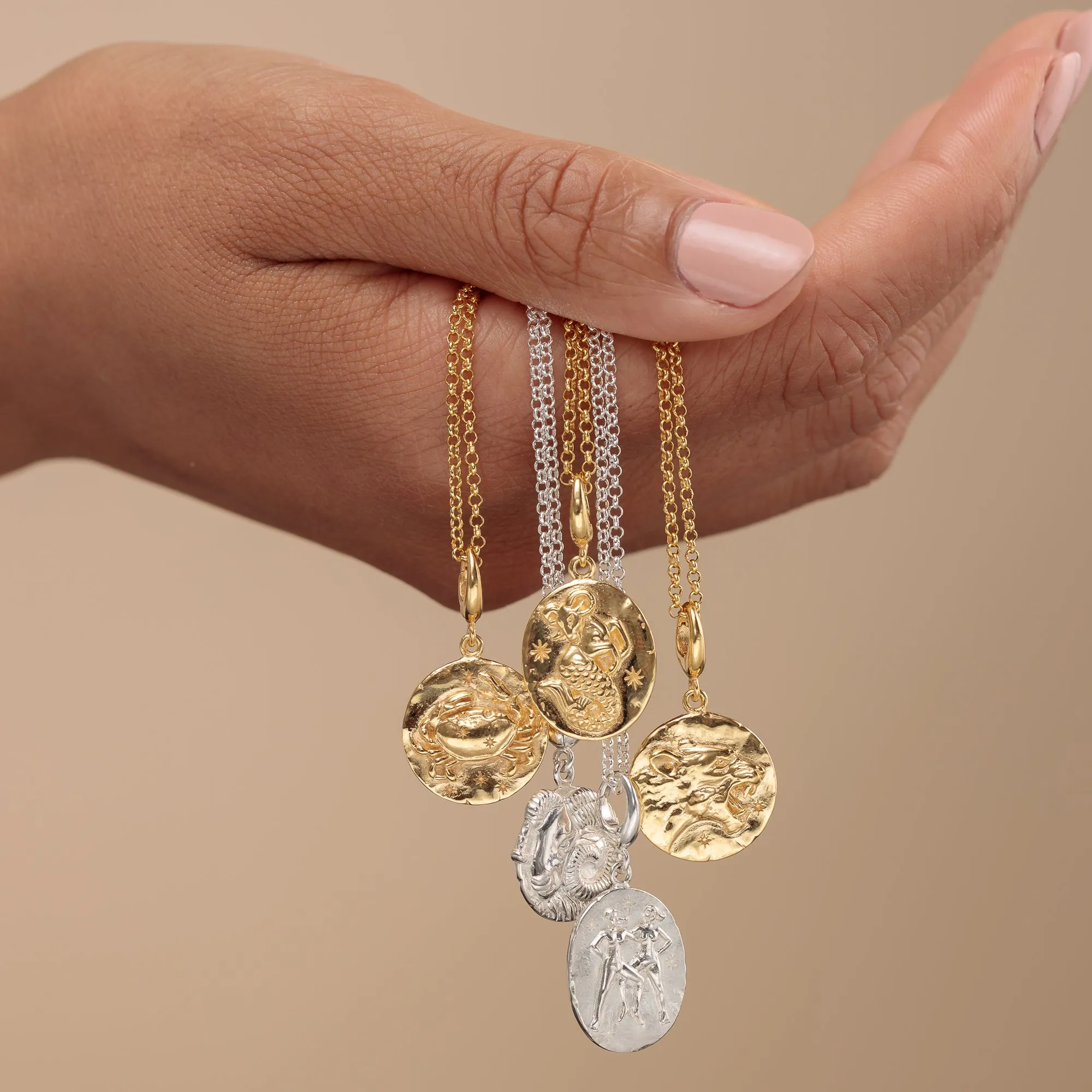 Engraved Silver Gemini Zodiac Charm sold by Lily Charmed product image thumbnail 4