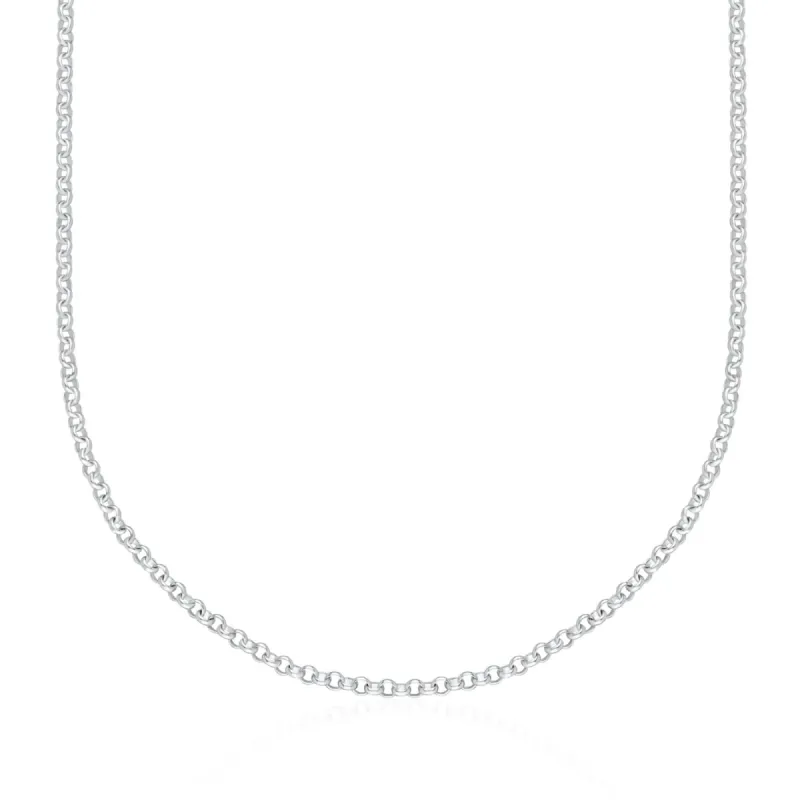 Silver Belcher Chain Necklace sold by Lily Charmed