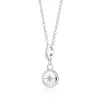 Silver White Star Resin Capture Necklace sold by Lily Charmed
