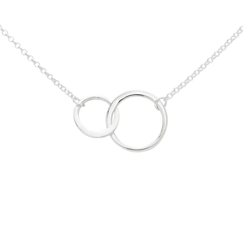 Silver Linked Circles Necklace sold by Lily Charmed