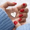 Engraved Silver Heart Charm (Large) sold by Lily Charmed