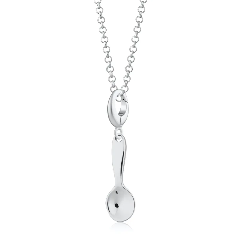 Silver Spoon Charm Necklace sold by Lily Charmed