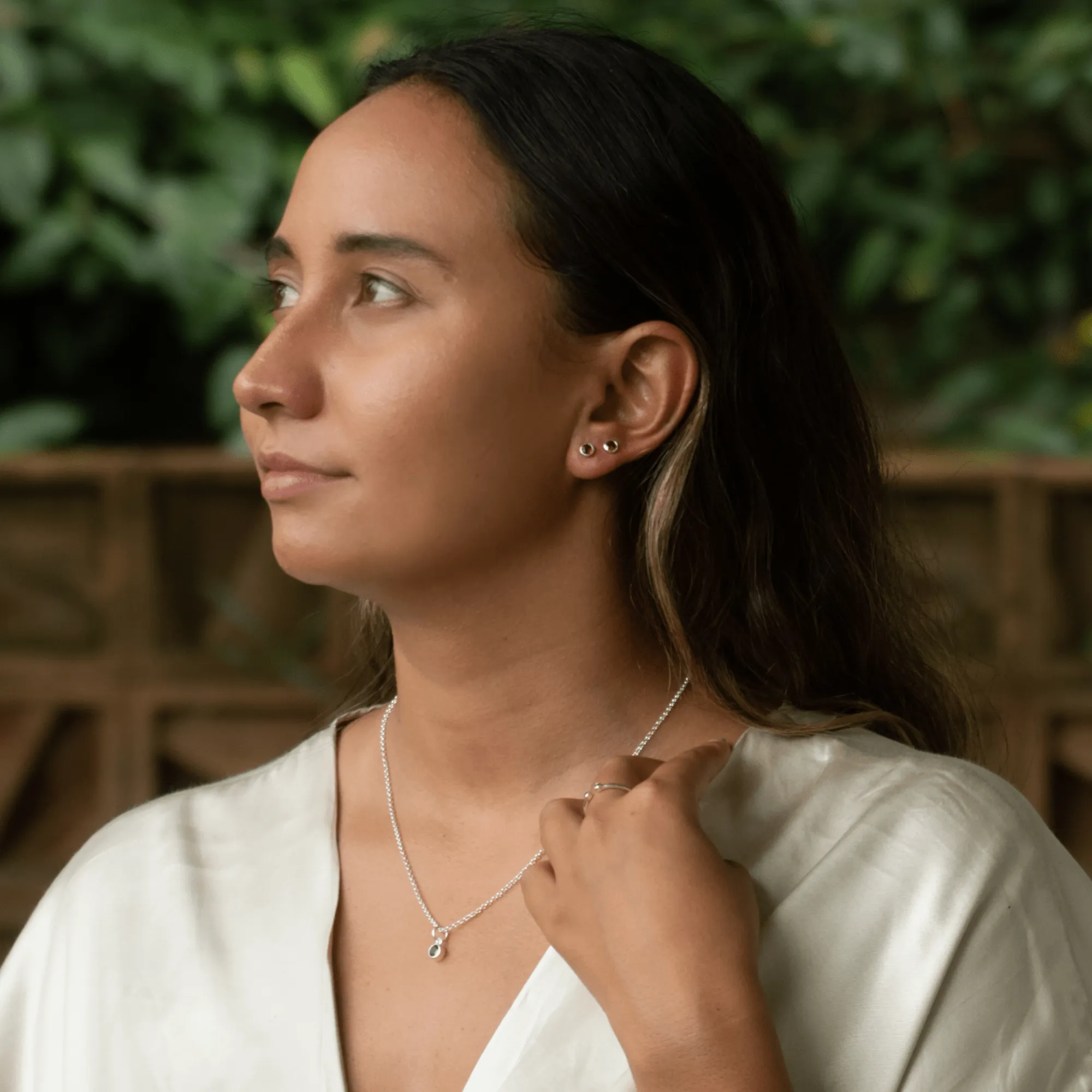 January Birthstone Earrings (Garnet) sold by Lily Charmed product image thumbnail 4