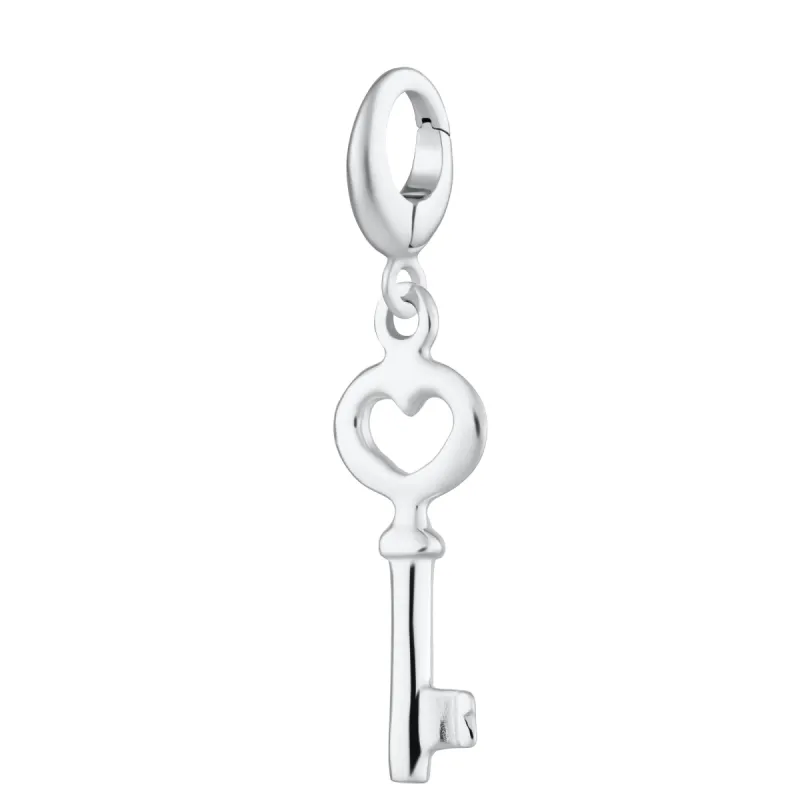 Silver Key Charm sold by Lily Charmed