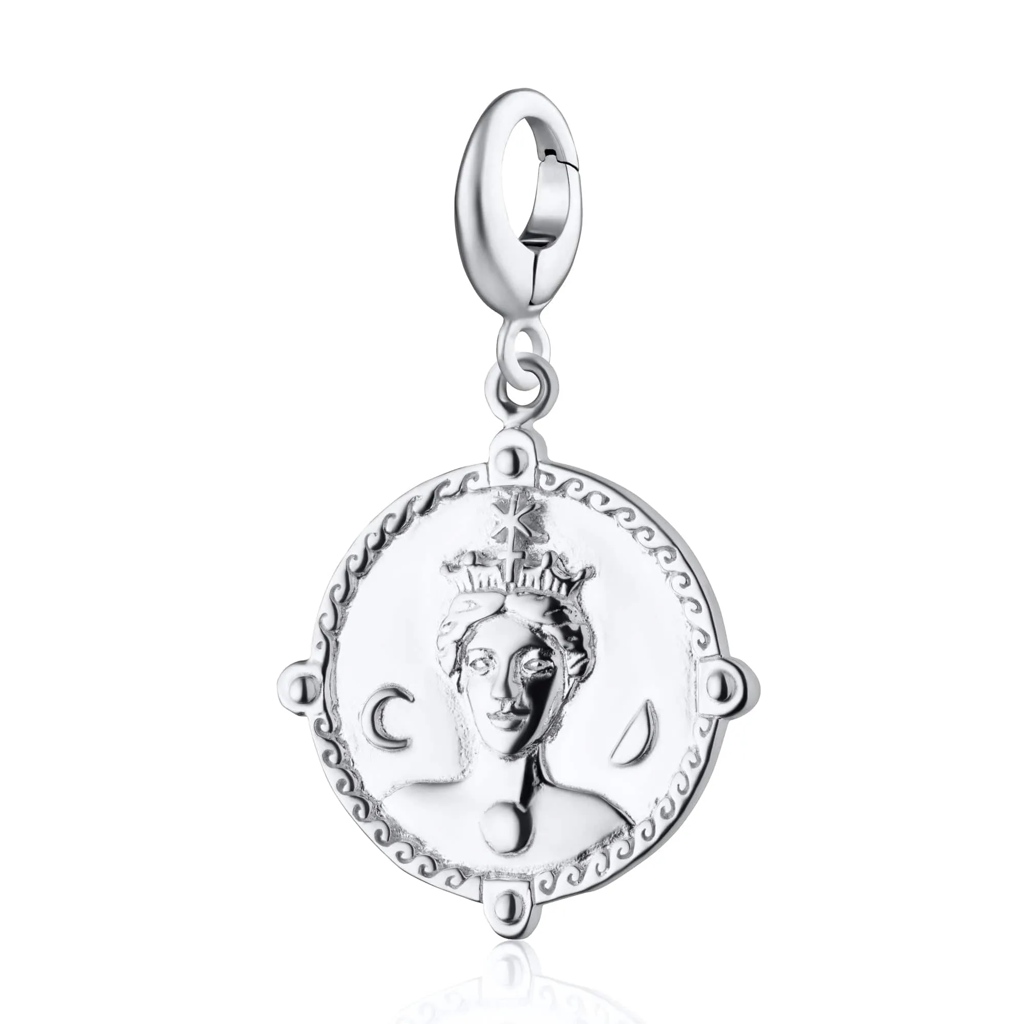 Silver Goddess of Women & Mothers Hera Charm sold by Lily Charmed