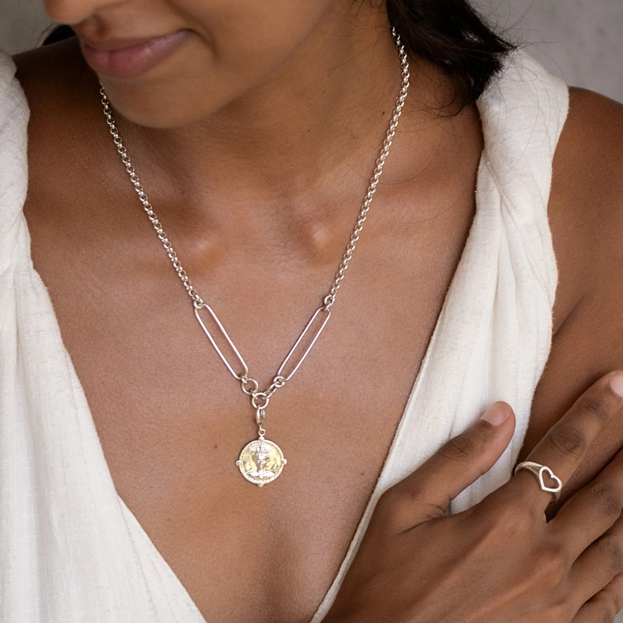 Silver Goddess of Women & Mothers Hera Charm sold by Lily Charmed product image thumbnail 4