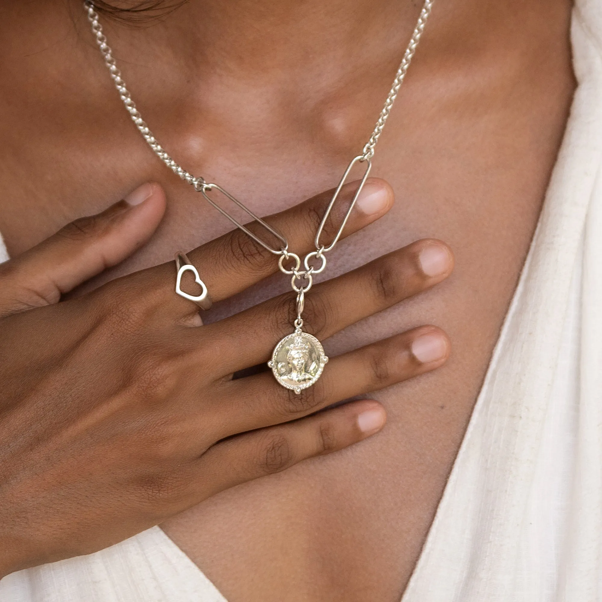 Silver Goddess of Women & Mothers Hera Charm sold by Lily Charmed product image thumbnail 5