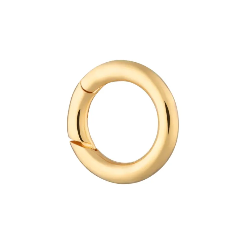 Gold Plated Hinged Circular Charm Lock sold by Lily Charmed