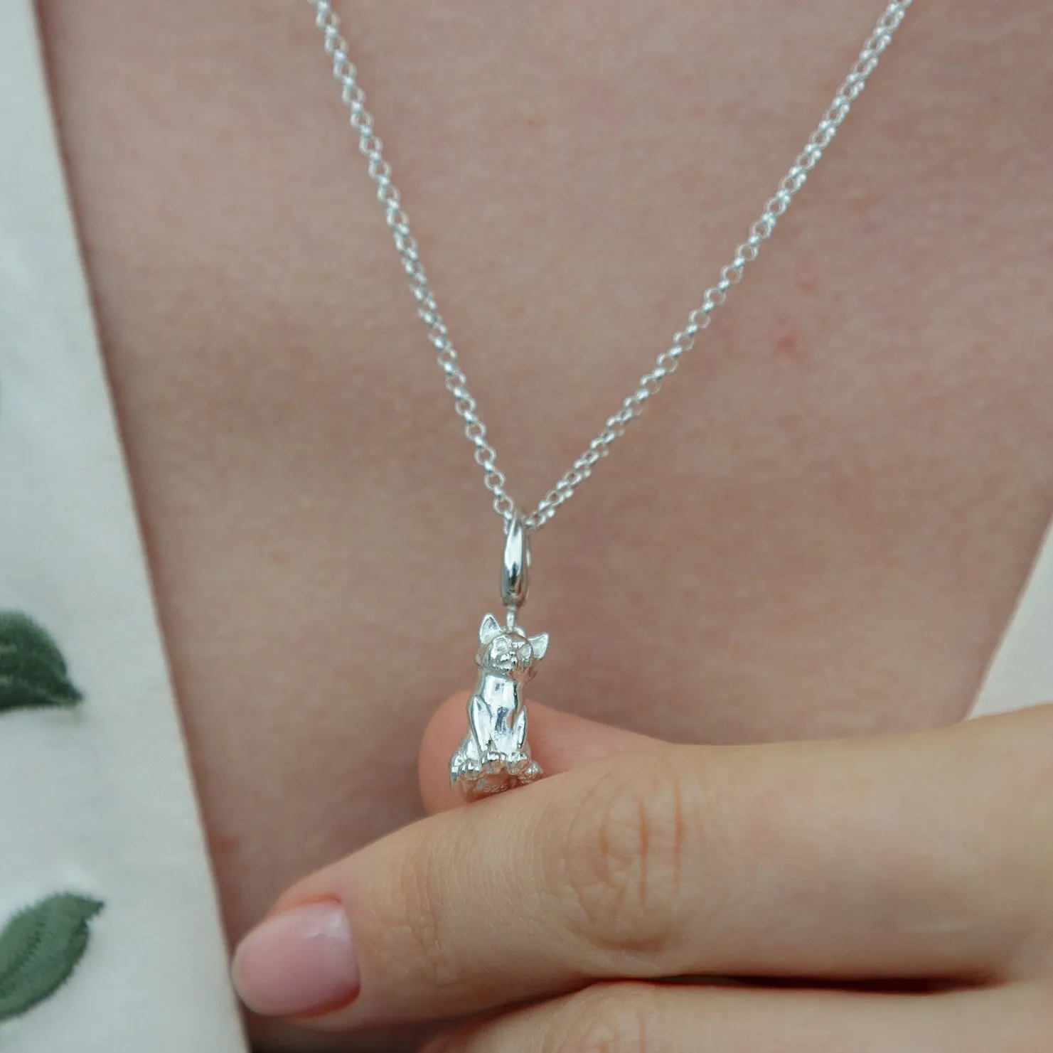 Silver Cat Charm sold by Lily Charmed product image thumbnail 2