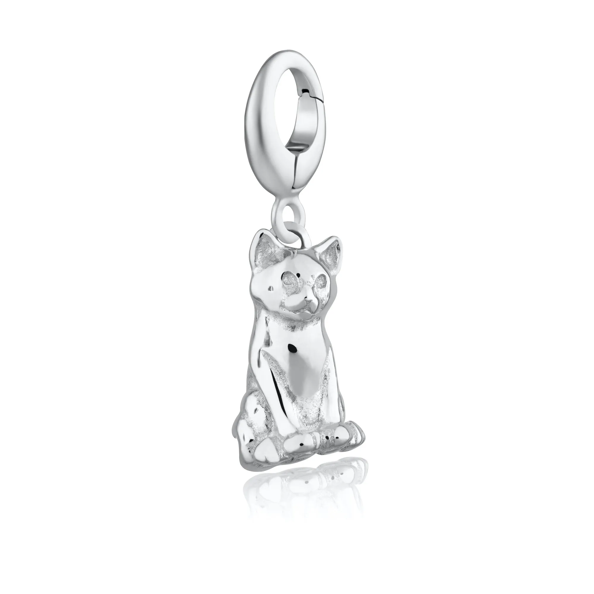 Silver Cat Charm sold by Lily Charmed